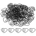 thumbnail image 1 of Unique Bargains 1 Trombone en Forme de Coeur Mignon Décoratif Fun Clips Signets 1,1 Pouces Noir, Pack de 100, 1 of 5