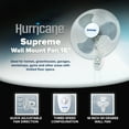 thumbnail image 3 of Hurricane Supreme 18 Inch 90 Degree Oscillating 3 Speed Wall Fan (2 Pack), 3 of 12