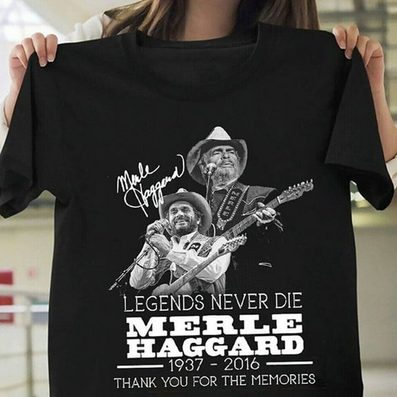 New Merle Haggard 1937-2016 Gift For Fans Unisex S-5XL Shirt GS14