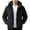 Black, variant on Men's Lightweight Waterproof Rain Jacket for Outdoor Softshell Breathable Windbreaker Rain Coat Hooded with Pockets