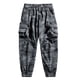 thumbnail image 2 of Puntoco Pantalones casuales largos para hombre Pantalones para hombre Pantalones deportivos casuales con bolsillos cargo y cordones Pantalones largos tipo lápiz, 2 of 5