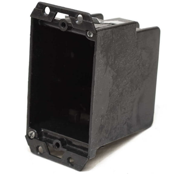 Thomas Betts Boat Outlet Box 114-OW | Rinker 1-Gang 2 1/2 Inch Black