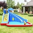 thumbnail image 3 of Gymax Inflatable Water Park Bounce House Slide Shark w/ Climbing Wall Splash Pool, 3 of 10