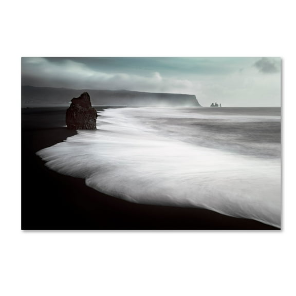 Liloni Luca 'The Black Beach' Canvas Art