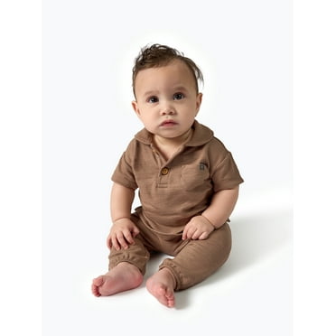 Modern Moments by Gerber Baby Boy Peter Pant Top and Pant Set, Sizes 0/3 Months - 24 Months