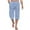 Blue, variant on WWV Mens Capri Pants Cropped Pants Men Pocket Drawstring Elastic Waist Trousers Solid Color Trendy Regular Fit Weekend Travel Pants Khaki XL