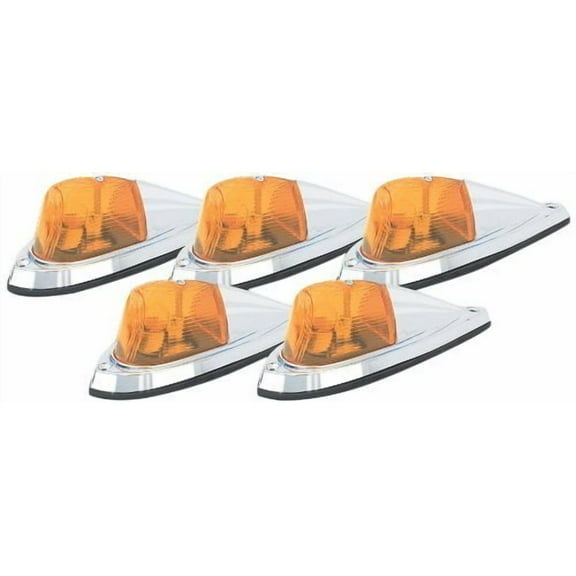 Pacer Performance 20-105 Hi-Five Amber Deluxe Chrome Teardrop Style Cab Roof Fits select: 1966-1986 CHEVROLET C10, 1987 CHEVROLET R10