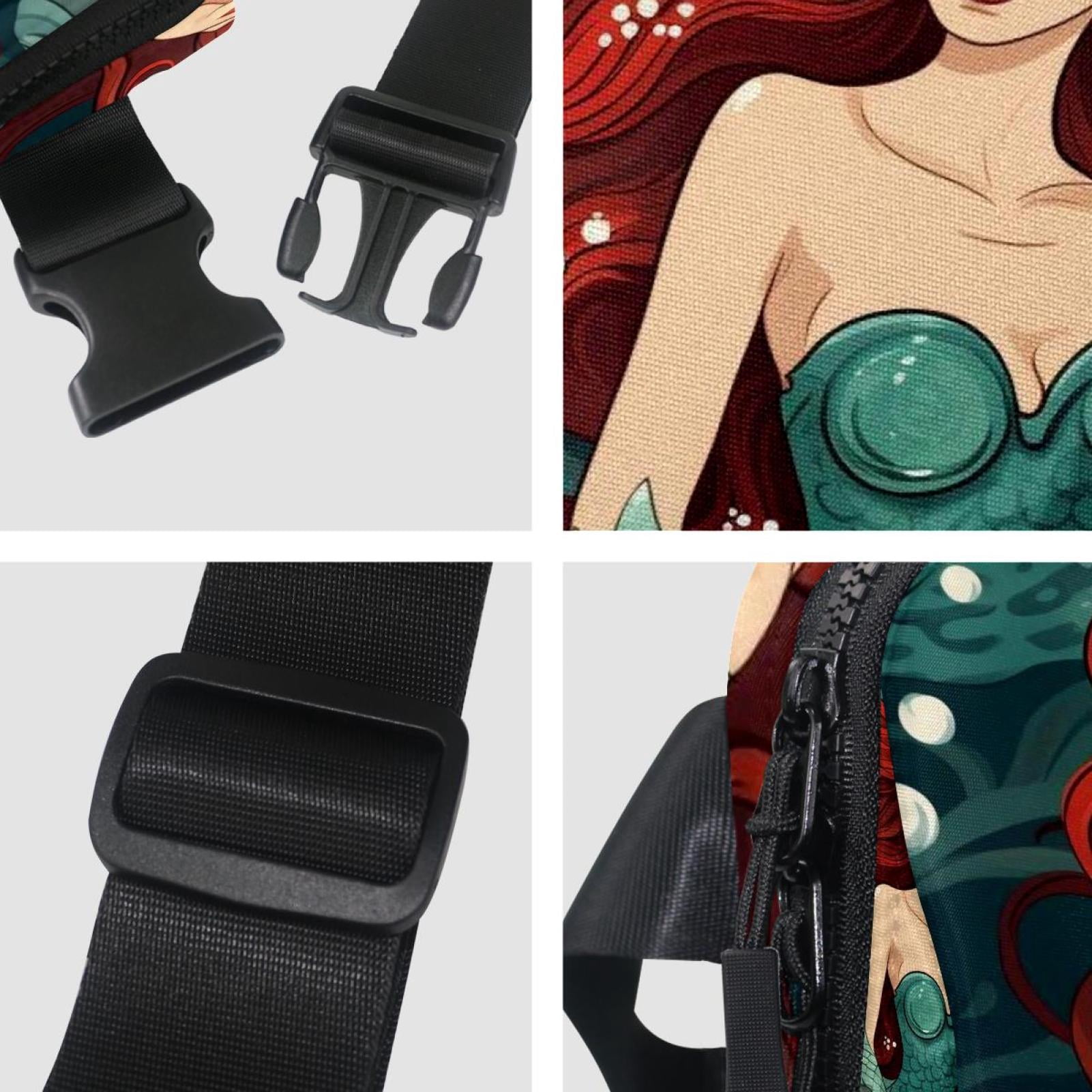 Mermaids Running Belt Fanny Pack Belt Bag with Extension Strap Lightweight Adjustable Unisex