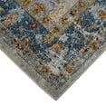 thumbnail image 3 of 8' x 11' Blue and Orange Floral Power Loom Area Rug, 3 of 4
