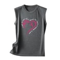 thumbnail image 5 of VKOYWKM Womens Breast Cancer Awareness Tank Tops Pink Ribbon Graphic Tank Top Sleeveless Crew Neck Fight Cancer Shirts Inspirational Breast Cancer Tank Tops, 5 of 5
