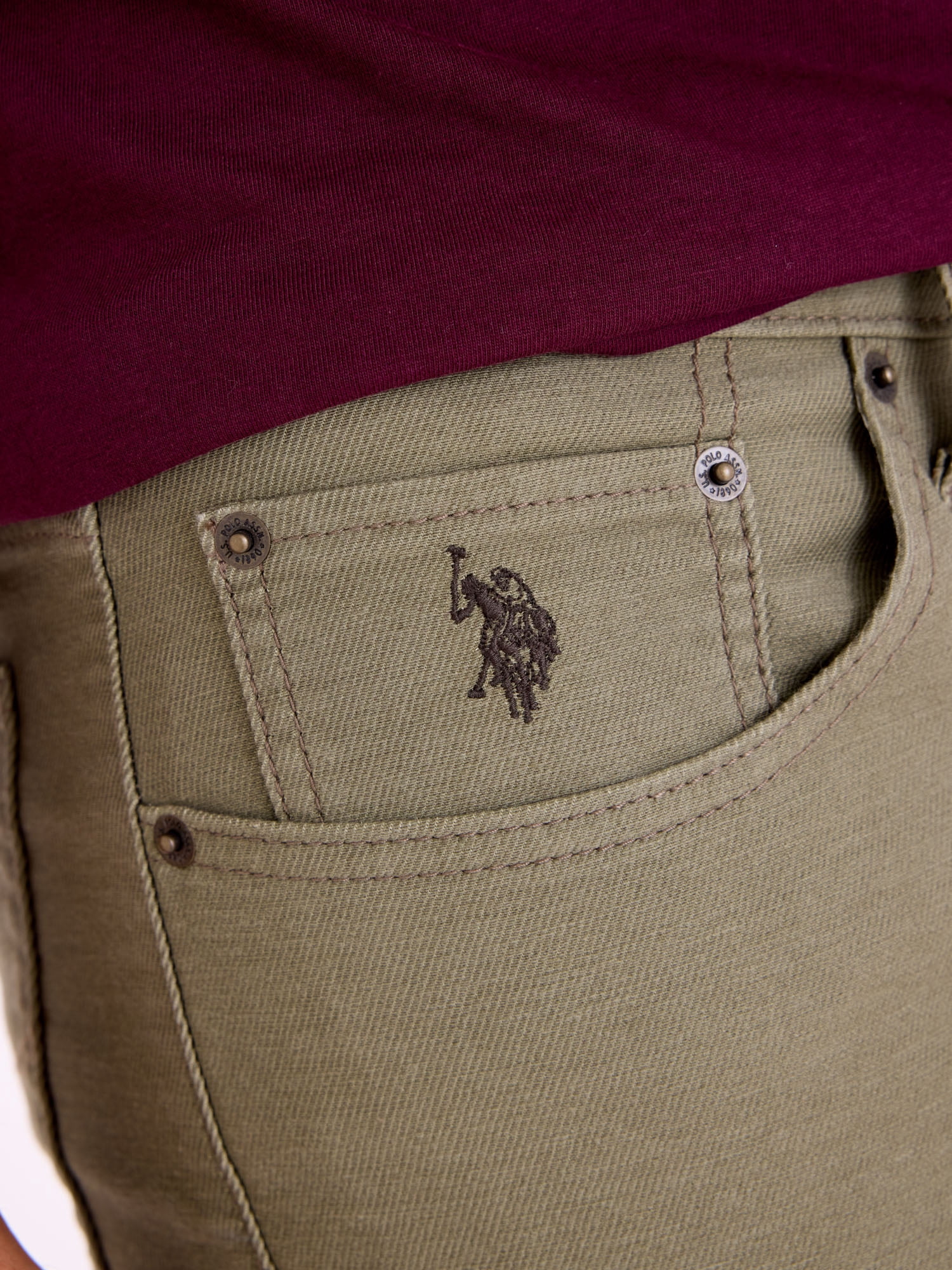 U.S. Polo Assn. Men's Slim Straight Knit 5-Pocket Pants