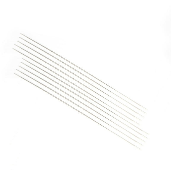 YIEMEEN 10 Pieces Bead Needle Big Eye Beading Needles 12.5cm Metal Sewing Needles Large Collapsible Threading Needle for Beads