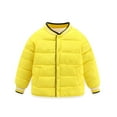 thumbnail image 2 of KYAIGUO Kids Boy Girl Out Wear V-Neck Coat Winter Warm Puffer Lightweight Water-Resistant Puffer Jacket Coat, 2 of 8