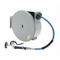 T&S Brass - Hose Reel, Enclosed, Epoxy Coated Steel, 3/8''ID x 30' Hose, Spray Valve