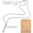 thumbnail image 4 of Collar de respiración para aliviar la ansiedad - Colgante de acero inoxidable para la atención plena, ayuda con el estrés y a dejar de fumar, 4 of 6