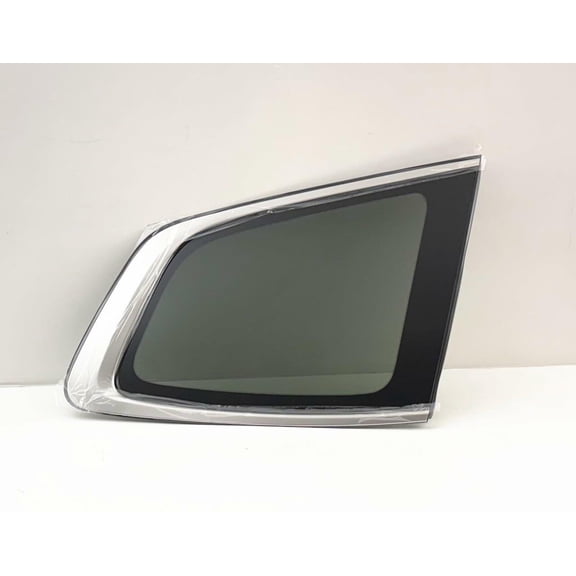 Chrome Moulding Style Tempered Passenger Right Side Quarter Window Quarter Glass Compatible with Kia Telluride 2020-2025 Models