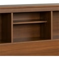 thumbnail image 4 of BOWERY HILL Country Style Freestanding Full/Queen Wood Bookcase Bed Headboard and Cabinet Storage in Cherry, 4 of 6