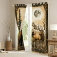 thumbnail image 3 of Manfei Cute Bear Deer Blackout Curtains Set of 2 (52x84 Each),Jungle Wildlife Deer Window Curtains,Country Farmhouse Curtains and Drapes For Girls Boys,Luxury Bedroom Decor, 3 of 6