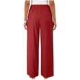 thumbnail image 6 of Cotton Linen Pants for Women 2026 Wide Leg Lounge Palazzo Trousers Drawstring Elastic Waist Summer Beach Vacation Travel Pant, 6 of 6