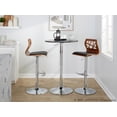 thumbnail image 2 of Folia Adjustable Bar Stool, Chrome Bar Stools, Bar Chairs, Swivel Bar Stools, Bar Stools Set of 2, 2 of 6