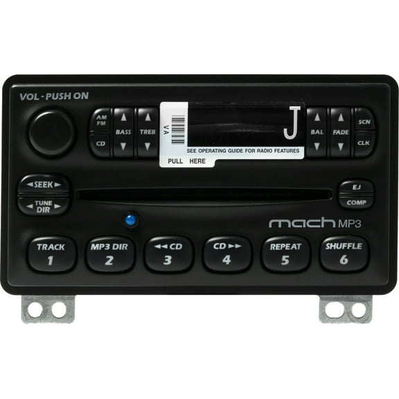 Restored 2001-04 Ford Mustang AMFM Radio Single Disc CD MP3 Player Bluetooth 3R3T18C815BA - (Refurbished)