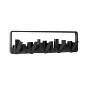 Umbra Skyline 5 Hook Modern Wall Mounted Coat Rack Black