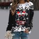 thumbnail image 3 of Gibobby Divertidas Sudaderas holgado a la moda para mujer informal de casa con estampado navideño para mujer, atlético y Y2K(Azul, S), 3 of 4