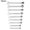 10 mm, variant on Essen 8mm-19mm Reversible Ratchet Wrench Durable Ratcheting Spanner Nut Hand Tool