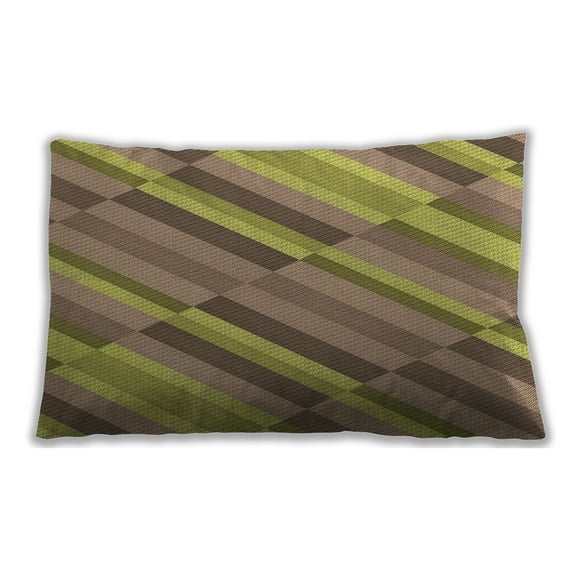 Ahgly Company Outdoor Rectangular Contemporary Lumbar Throw Pillow, 13 inch by 19 inch