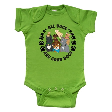

Inktastic All Dogs are Good Dogs with Cute Dog Family Gift Baby Boy or Baby Girl Bodysuit