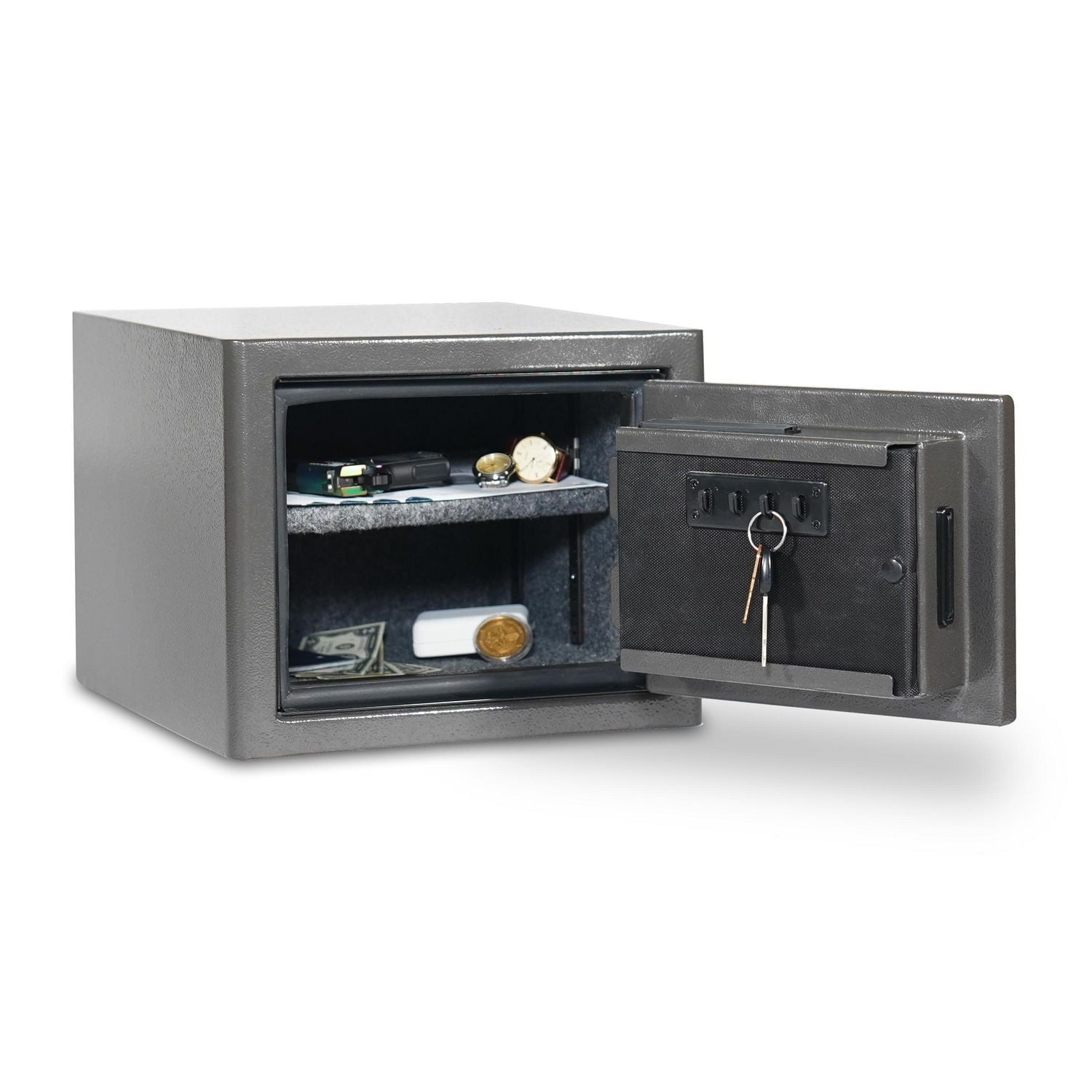 Sports Afield Diamond Series: 11.5" Tall Home Safe & Office Safe With Biometric Lock & Triple Seal Protection [0.75 Cu. Ft.] - SA-DIA1-BIO