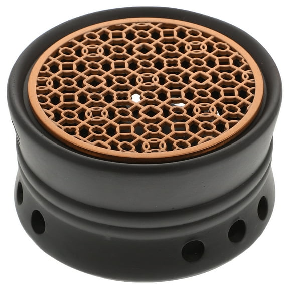 1Pc Delicate Japanese Style Tea Warmer Household Ceramic Teapot Heater (Black)