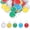 Red/Green/Blue/Yellow/White, variant on 1.2 Inch Metal Rim Key Tags 50 Pack Blank Round Paper Tags Bulk Writable Keychain Identifiers with Split Rings for Car Door Drawer Key Luggage Pet, Red