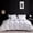 Solid White, variant on Down Fiber Comforter  Size,Hotel Style Bedding Comforter,750+ Fill Power,1200TC,   Fabric, Season Grey Duvet Insert with 8 Corner Tabs