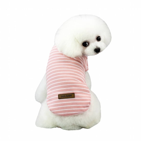 GASTROPOD Dog Clothes for Small Dogs,Multiple Colors Puppy Clothes,Easy to Clean Dog Shirt,Pink,S