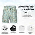 thumbnail image 3 of Fotbe Cute Honeybees Traje de Baño para Hombre – Shorts de Natación de Secado Rápido con Forro y Bolsillos-XX-Large, 3 of 6
