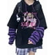thumbnail image 1 of Sudadera con capucha con estampado kawaii japonés para mujer, sudadera gótica Y2K, lindo jersey de manga larga con patrón Harajuku, 1 of 3
