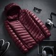 thumbnail image 2 of Winter Ultra Lightweight Down Jacket Men‘s Fashion Short Hooded Men Jacket Down Cotton Warm Clothing Coat Winter Jackets2022, 2 of 7