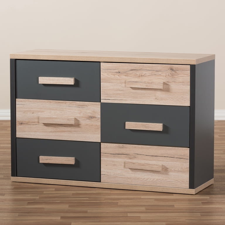 Baxton Studio Pandora Modern and Contemporary Two-Tone Dresser - Walmart.com