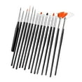 thumbnail image 2 of 15x Nail Art Dotting Tool Set DIY Nail Dotting Pen Pinceles para pintar para patrón Negro Yuyangstore Bolígrafos para puntear uñas, 2 of 8
