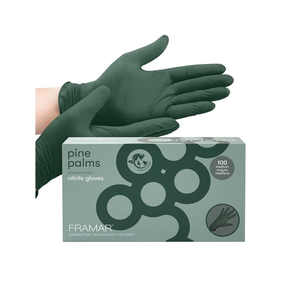 Framar Pine Palms Bio Nitrile Gloves - Medium