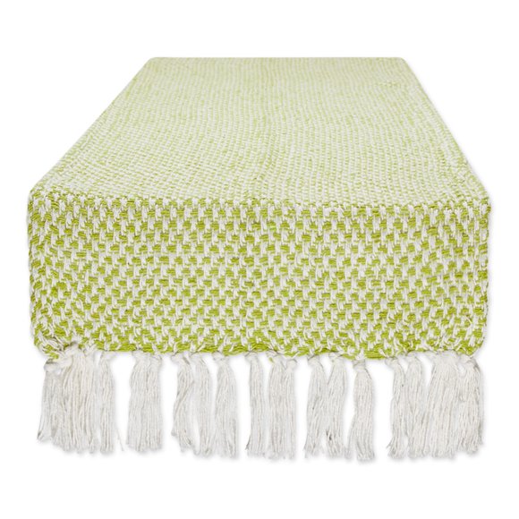 Design Imports DII Avocado Woven Table Runner 15x72