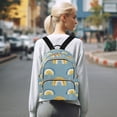 thumbnail image 7 of FORMRS Mini Backpack Purse for Women Quilted Travel Daypack Casual Shoulder Bag, Light Blue Rainbow, 7 of 7