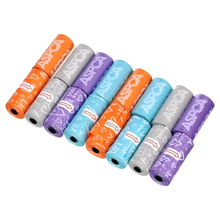 ASPCA Dog Poop Bags, 240 Bags 16 Rolls, Mountain Scent, Heart Print