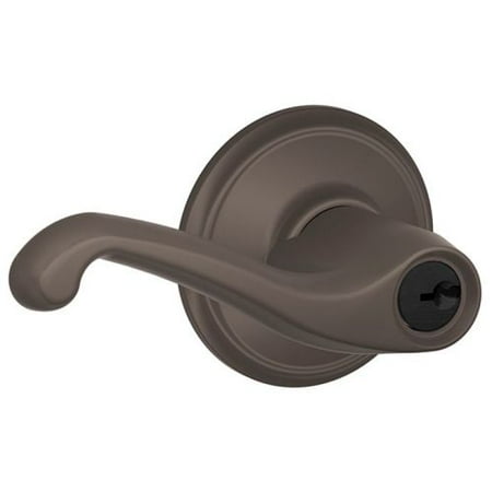 Schlage F51-FLA Flair Single Cylinder Keyed Entry Door Lever Set