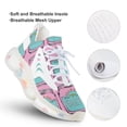 thumbnail image 3 of Beer，pink Walking Shoes for Men Woman Lightweight Tennis Fashion Elastic Sports Shoes Cushion Basketball Shoes, 3 of 7