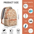 thumbnail image 2 of Boho Floral Students Backpack Fashion Backpack with Abstract Floral Watercolor and Romantic Rose and Peony Pattern, Comfortable and Durable for School, 2 of 5