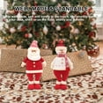 thumbnail image 4 of Spencer 2 Pack 18" Standing Doll Christmas Santa Claus Snowman Decoration Figurine Party Festival Atmosphere Craft Ornament Xmas Tree Home Decor, 4 of 8