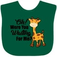 thumbnail image 3 of Inktastic Oh Were You Waiting for Me with Baby Giraffe Boys or Girls Baby Bib, 3 of 4
