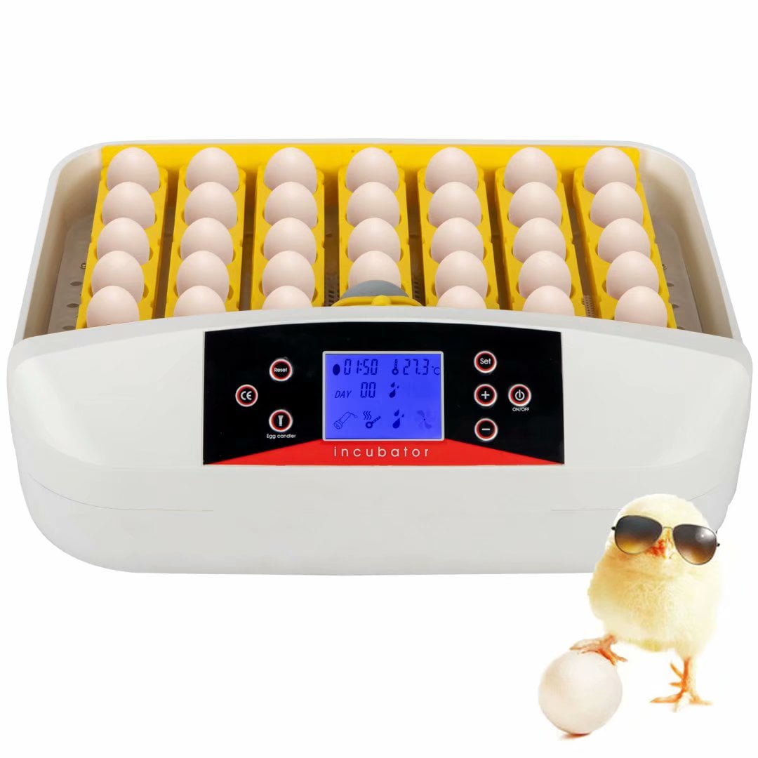 1CE 32 Eggs Digital Fully Automatic Incubator Turner Poultry Chicken Duck Birds 